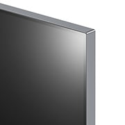 LG 97 tuuman True Wireless LG SIGNATURE OLED M4 -televisio langattomalla 4K 120Hz videon- ja äänensiirrolla , Lähikuva LG OLED M4 -laitteen erittäin kapeasta yläreunasta, OLED97M49LA, thumbnail 8