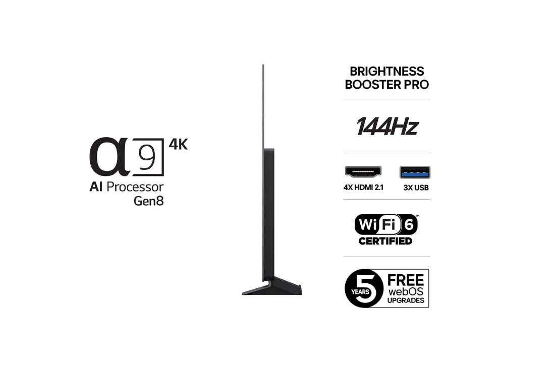 LG 55'' OLED evo AI C5 4K Smart TV 2025, OLED55C54LA, thumbnail 3