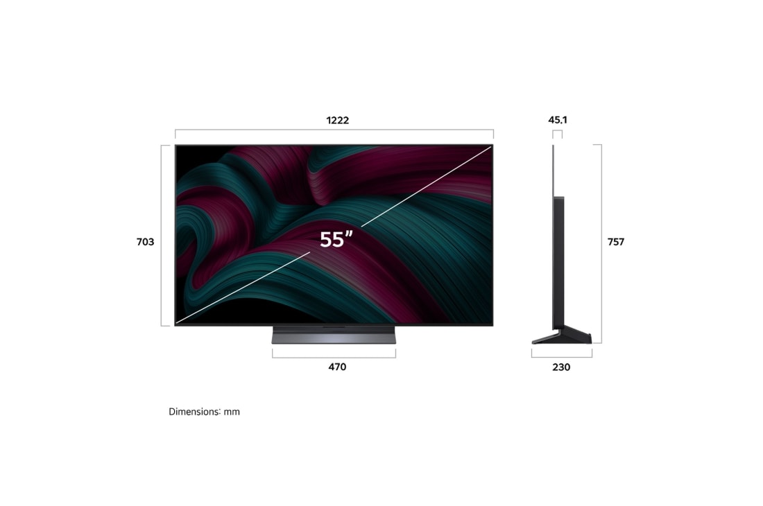 LG 55'' OLED evo AI C5 4K Smart TV 2025, OLED55C54LA, thumbnail 4