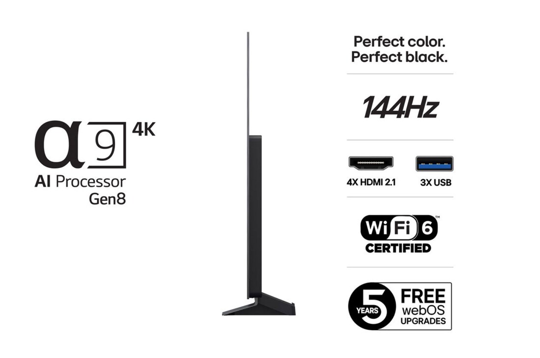 LG 77'' OLED evo AI C5 Pro 4K Smart TV 2025, lifestyle, OLED77C5ELB, thumbnail 3