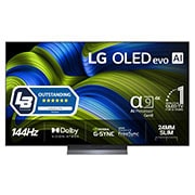 LG 77'' OLED evo AI C5 Pro 4K Smart TV 2025, front, OLED77C5ELB, thumbnail 1