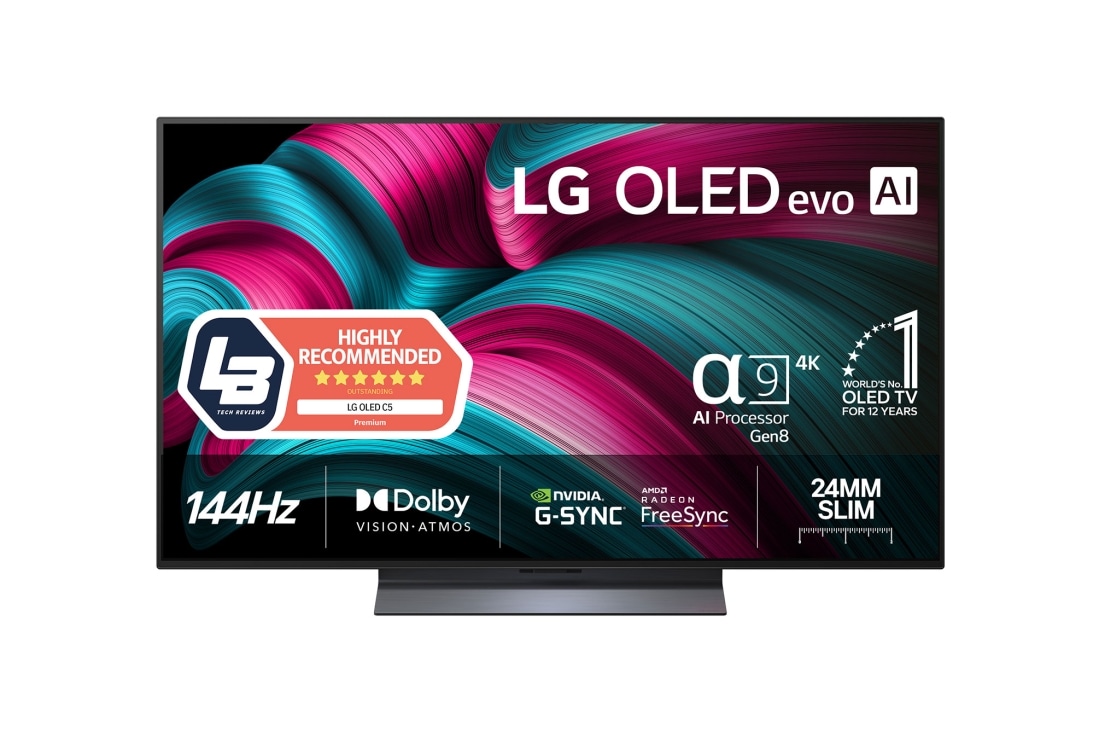 LG 48'' OLED evo AI C5 4K Smart TV 2025, OLED48C54LA