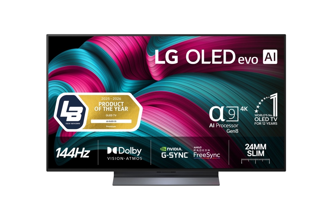 LG 48'' OLED evo AI C5 4K Smart TV 2025, OLED48C54LA