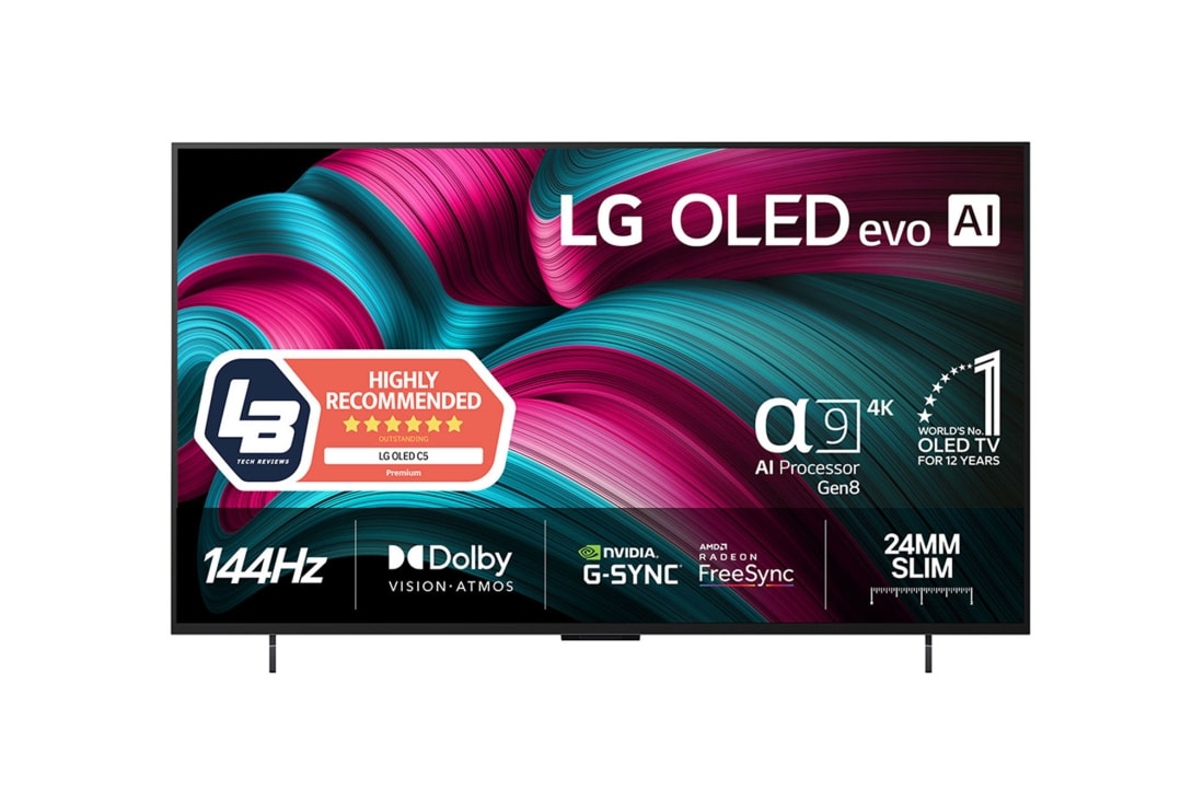 LG 42'' OLED evo AI C5 4K Smart TV 2025, OLED42C54LA