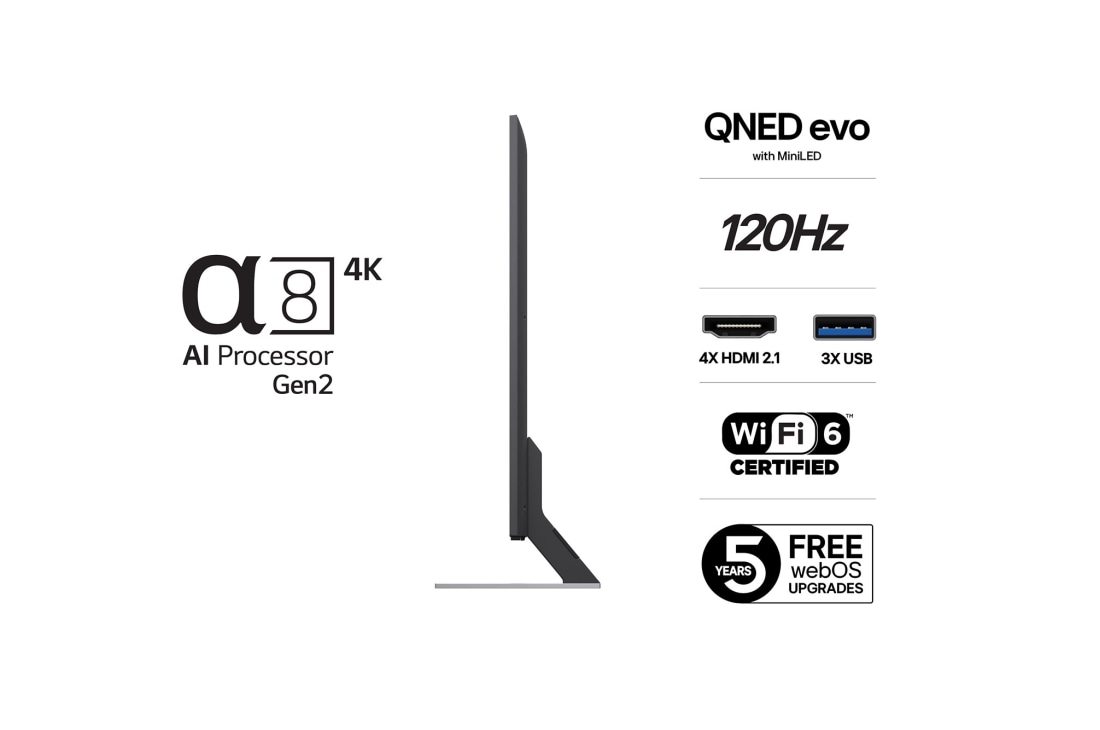LG 55'' QNED evo MiniLED AI QNED85 4K Smart TV 2025, lifestyle, 55QNED85A6C, thumbnail 3