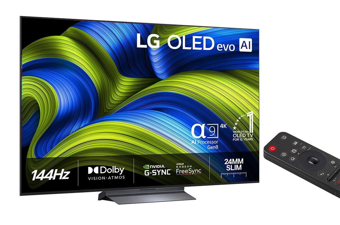 LG 55'' OLED evo AI C5 Pro 4K Smart TV 2025, Takaa otettu kuva LG OLED evo AI C5 4K -älytelevisiosta., OLED55C5ELB, thumbnail 2