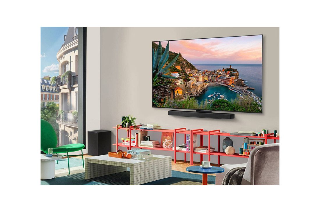 LG 48'' OLED evo AI C5 Pro 4K Smart TV 2025, Lähikuva LG OLED TV -näytöstä, jossa näkyy, kuinka AI Search toimii. Pienessä chat-ikkunassa näkyy, kuinka käyttäjä on kysynyt, mitä urheilupelejä on saatavilla. AI Search on vastannut chatissa ja näy, OLED48C5ELB, thumbnail 11