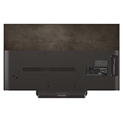 LG 48'' OLED evo AI C5 Pro 4K Smart TV 2025, LG TV:n näytöllä näkyy scifiaiheista sisältöä. Näytöllä on AI Chatbot -käyttöliittymä. Käyttäjä lähetti viestin chatbotille ja sanoo, että näyttö on liian tumma. Chatbot tarjosi ratkaisuja pyyntöön. K, OLED48C5ELB, thumbnail 12