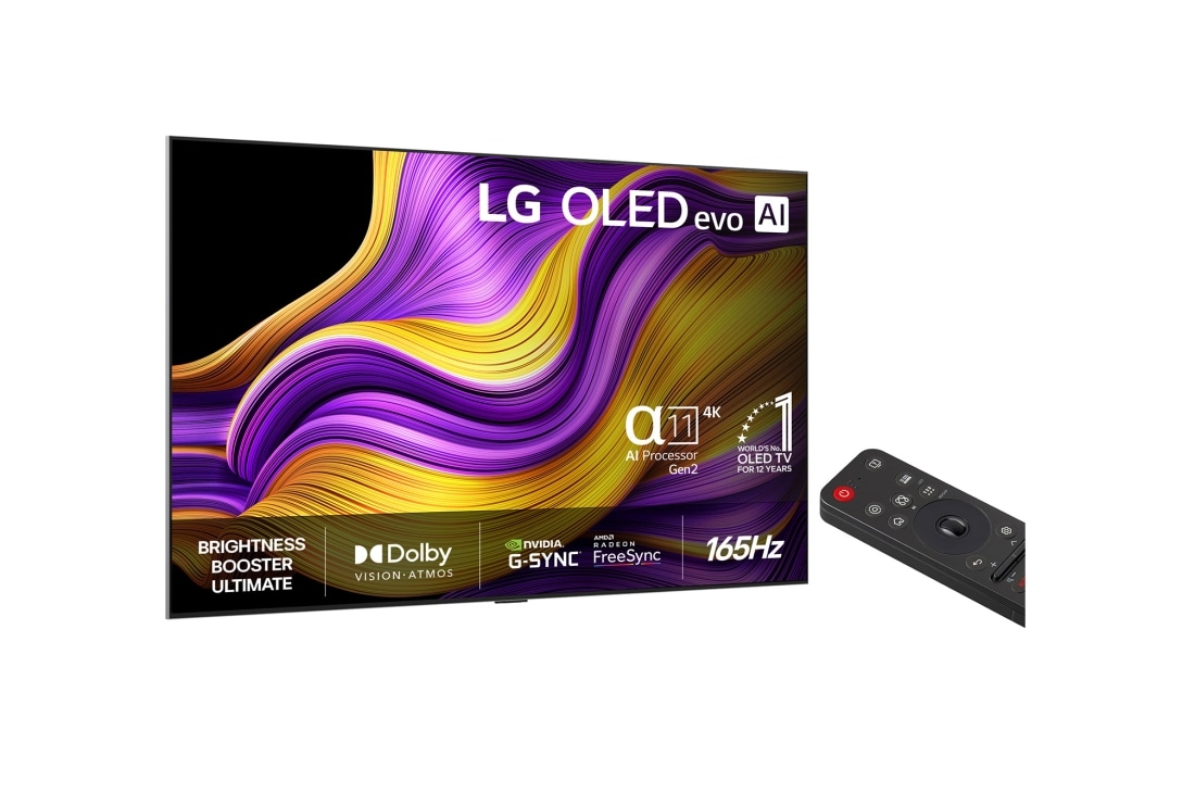 LG 55'' OLED evo AI G5 4K Smart TV 2025, left side view, OLED55G54LW, thumbnail 2