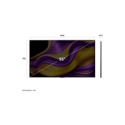 LG 55'' OLED evo AI G5 4K Smart TV 2025, Dimension , OLED55G54LW, thumbnail 4
