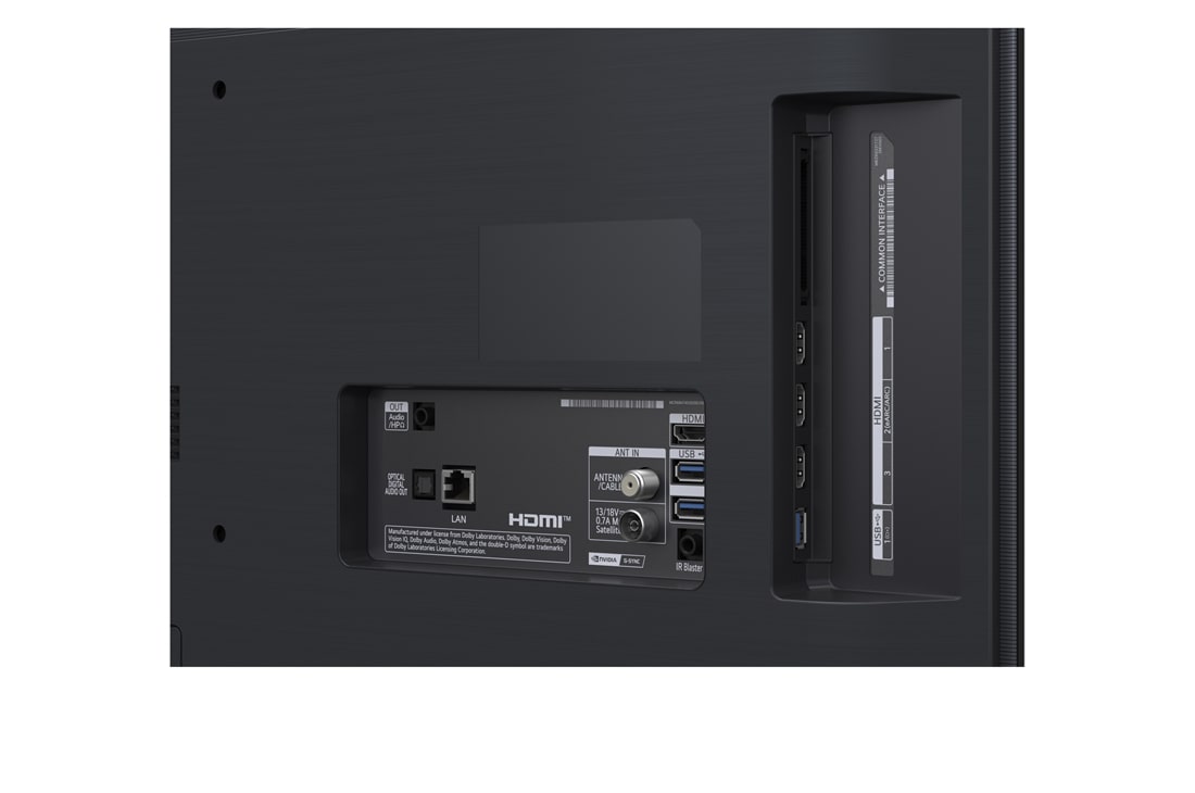 LG 48'' OLED evo AI G5 4K Smart TV 2025, socket näkymä, OLED48G56LS, thumbnail 14