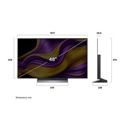 LG 48'' OLED evo AI G5 4K Smart TV 2025, ulottuvuusnäkymä, OLED48G56LS, thumbnail 4