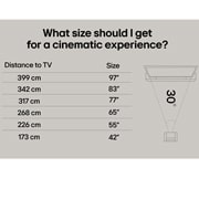 LG 48'' OLED evo AI G5 4K Smart TV 2025, Mitä kokoa minun pitäisi saada elokuvakokemukseen?, OLED48G56LS, thumbnail 8