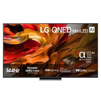 75 tuuman LG QNED evo AI QNED87 4K -älytelevisio 20251