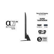 LG 75'' NanoCell AI NANO81 4K Smart TV 2025, 75NANO81A6A, thumbnail 3