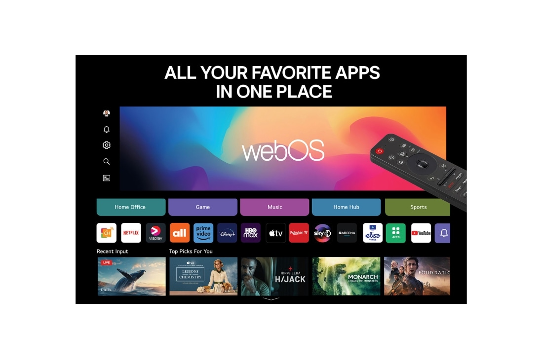 LG 65'' NanoCell AI NANO81 4K Smart TV 2025, 65 tuuman LG NanoCell AI NANO80 4K -älytelevisio 2025, 65NANO81A6A, thumbnail 5