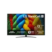 LG 65'' NanoCell AI NANO81 4K Smart TV 2025, 65 tuuman LG NanoCell AI NANO80 4K -älytelevisio 2025, 65NANO81A6A, thumbnail 1