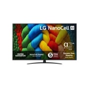 LG 50'' NanoCell AI NANO81 4K Smart TV 2025, 50NANO81A6A, thumbnail 1