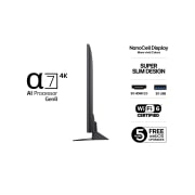 LG 50'' NanoCell AI NANO81 4K Smart TV 2025, 50NANO81A6A, thumbnail 3