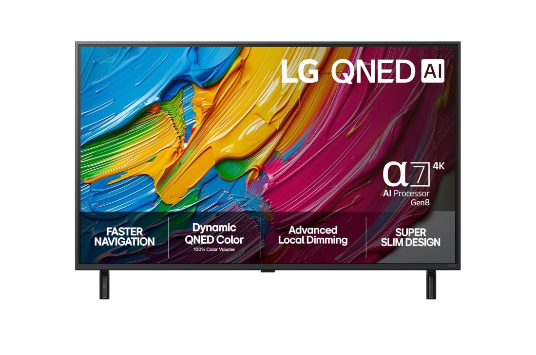 LG 43 tuuman LG QNED AI QNED8E 4K -älytelevisio 2025, 43 tuuman LG QNED AI QNED8E 4K -älytelevisio 2025, 43QNED8EA6B