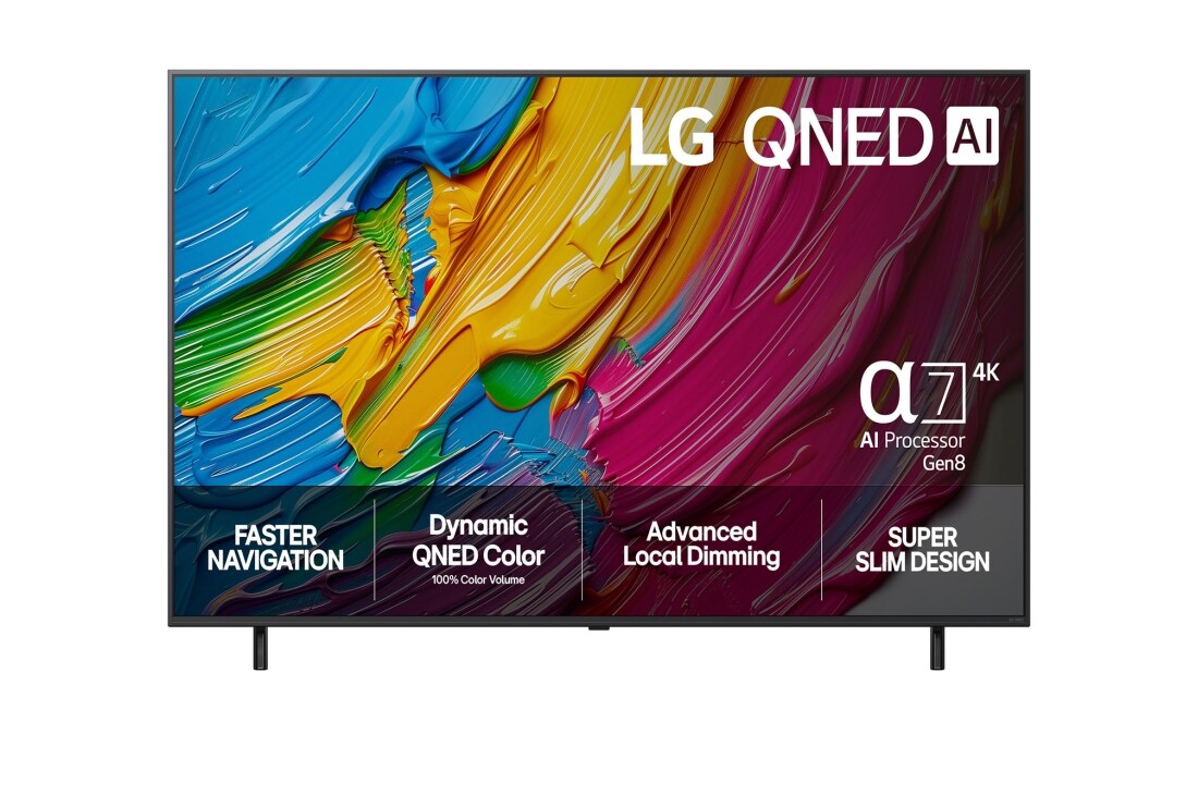 LG 65 tuuman LG QNED AI QNED8E 4K -älytelevisio 2025, 65 tuuman LG QNED AI QNED8E 4K -älytelevisio 2025, 65QNED8EA6B
