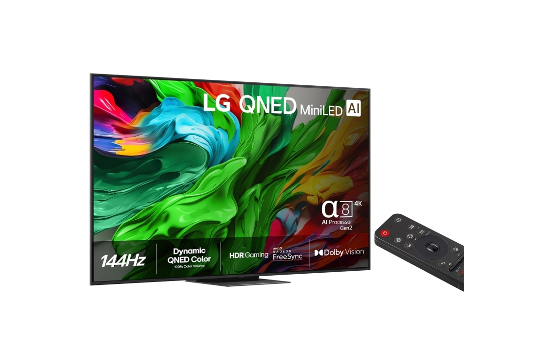 LG 65'' QNED MiniLED AI QNED86 4K Smart TV 2025, right, 65QNED86A6A, thumbnail 2