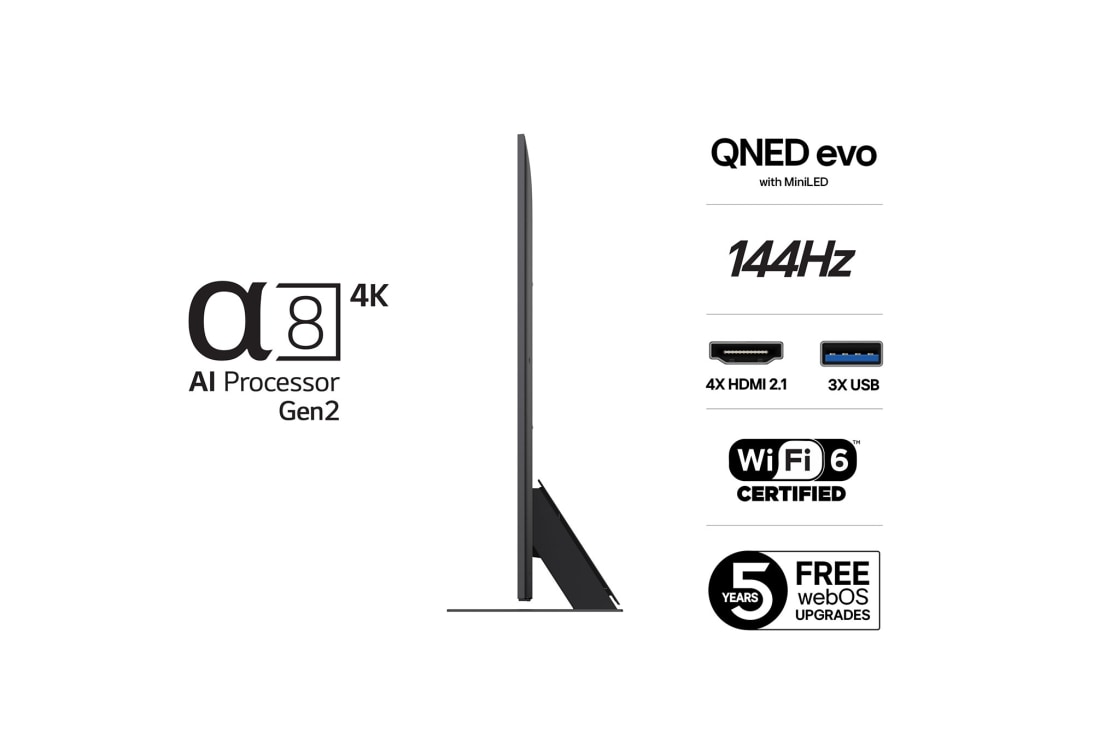 LG 65'' QNED MiniLED AI QNED86 4K Smart TV 2025, lifestyle, 65QNED86A6A, thumbnail 3