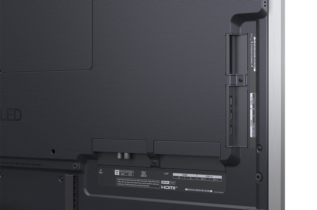 LG 55'' OLED evo AI G5 4K Smart TV 2025, socket näkymä, OLED55G56LS, thumbnail 14