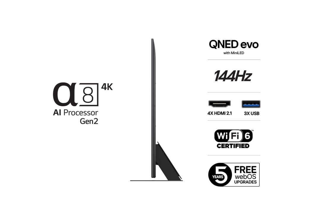 LG 75'' QNED MiniLED AI QNED86 4K Smart TV 2025, lifestyle, 75QNED86A6A, thumbnail 3