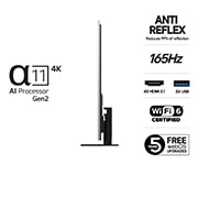 LG 65'' OLED evo AI G5 4K Smart TV 2025, Sivunäkymä, OLED65G56LS, thumbnail 3