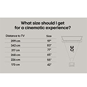 LG 65'' OLED evo AI G5 4K Smart TV 2025, Mitä kokoa minun pitäisi saada elokuvakokemukseen?, OLED65G56LS, thumbnail 8