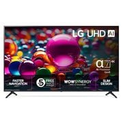LG 75'' UHD AI UA75 4K Smart TV 2025, Front view, 75UA75006LA, thumbnail 1