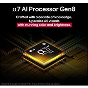 LG 43'' UHD AI UA73 4K Smart TV 2025, Kuva tytöstä punaisessa puserossa on jaettu kahtia; vasemmalla puolella on käytössä SDR ja oikealla HDR10 Pro. Oikealla on enemmän terävyyttä ja kontrastia verrattuna vasempaan puoleen. Otsikossa kerr, 43UA73006LA, thumbnail 7