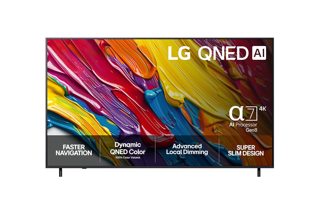 LG 86 tuuman LG QNED AI QNED82 4K -älytelevisio 2025, 86 tuuman LG QNED AI QNED82 4K -älytelevisio 2025, 86QNED82A6B