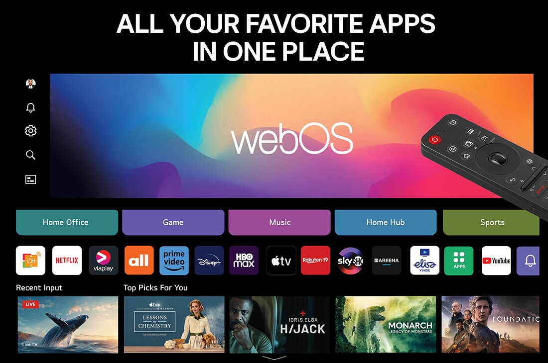 LG 86''  QNED AI QNED82 4K Smart TV 2025, 86 tuuman LG QNED AI QNED82 4K -älytelevisio 2025, 86QNED82A6B, thumbnail 6