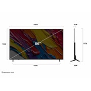 LG 86''  QNED AI QNED82 4K Smart TV 2025, 86 tuuman LG QNED AI QNED82 4K -älytelevisio 2025, 86QNED82A6B, thumbnail 4