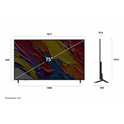LG 75''  QNED AI QNED82 4K Smart TV 2025, 75 tuuman LG QNED AI QNED82 4K -älytelevisio 2025, 75QNED82A6B, thumbnail 4