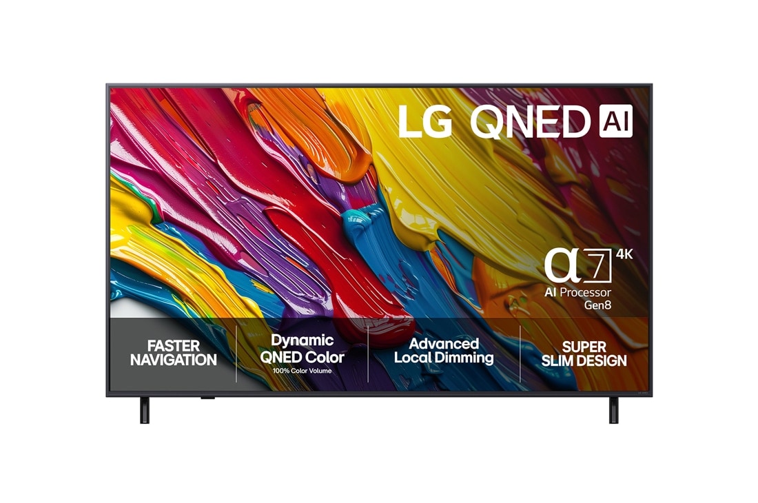 LG 65 tuuman LG QNED AI QNED82 4K -älytelevisio 2025, 65 tuuman LG QNED AI QNED82 4K -älytelevisio 2025, 65QNED82A6B