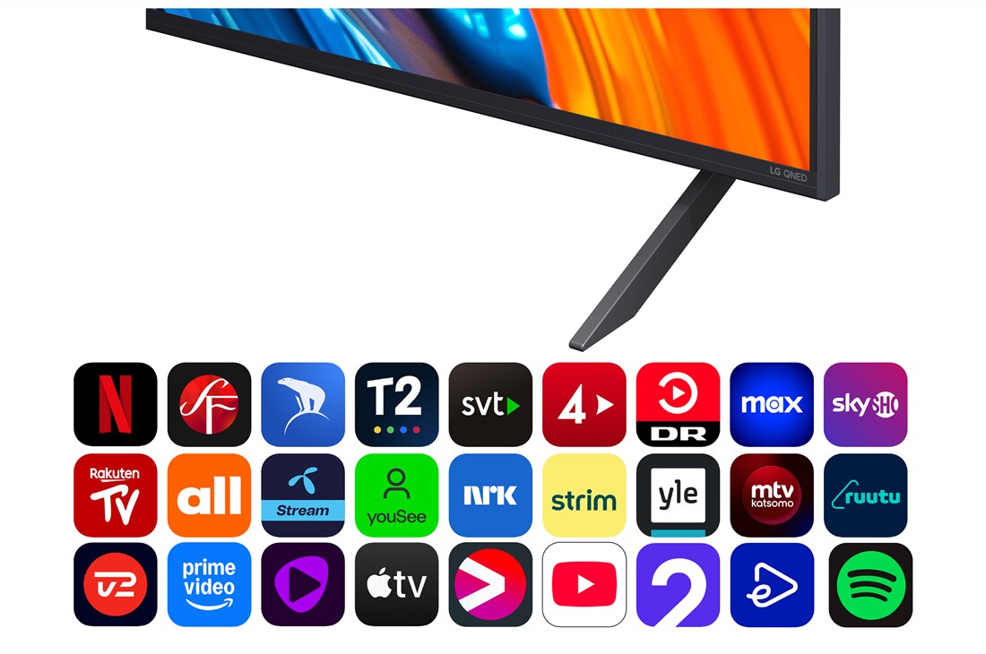 LG 55''  QNED AI QNED82 4K Smart TV 2025, 55 tuuman LG QNED AI QNED82 4K -älytelevisio 2025, 55QNED82A6B, thumbnail 5