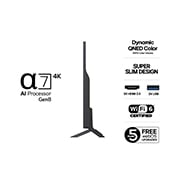 LG 50''  QNED AI QNED82 4K Smart TV 2025, 50 tuuman LG QNED AI QNED82 4K -älytelevisio 2025, 50QNED82A6B, thumbnail 3