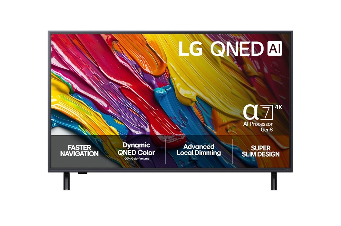 LG 43 tuuman LG QNED AI QNED82 4K -älytelevisio 2025, 43 tuuman LG QNED AI QNED82 4K -älytelevisio 2025, 43QNED82A6B