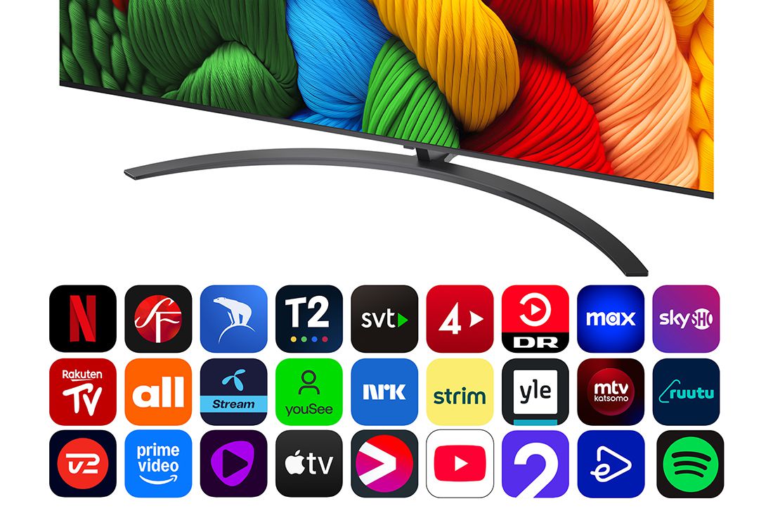 LG 86'' NanoCell AI NANO81 4K Smart TV 2025, 86 tuuman LG NanoCell AI NANO81 4K -älytelevisio 2025, 86NANO81A6A, thumbnail 4