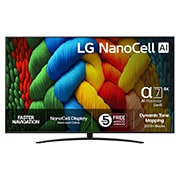 LG 86'' NanoCell AI NANO81 4K Smart TV 2025, 86 tuuman LG NanoCell AI NANO81 4K -älytelevisio 2025, 86NANO81A6A, thumbnail 1