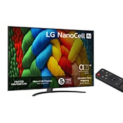 LG 86'' NanoCell AI NANO81 4K Smart TV 2025, 86 tuuman LG NanoCell AI NANO81 4K -älytelevisio 2025, 86NANO81A6A, thumbnail 2