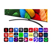 LG 86'' NanoCell AI NANO81 4K Smart TV 2025, 86 tuuman LG NanoCell AI NANO81 4K -älytelevisio 2025, 86NANO81A6A, thumbnail 4