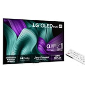LG 83 tuuman LG OLED evo M5 4K -älytelevisio 2025, Zero Connect Box ja sen vastaavat mitat millimetreinä. , OLED83M59LA, thumbnail 2