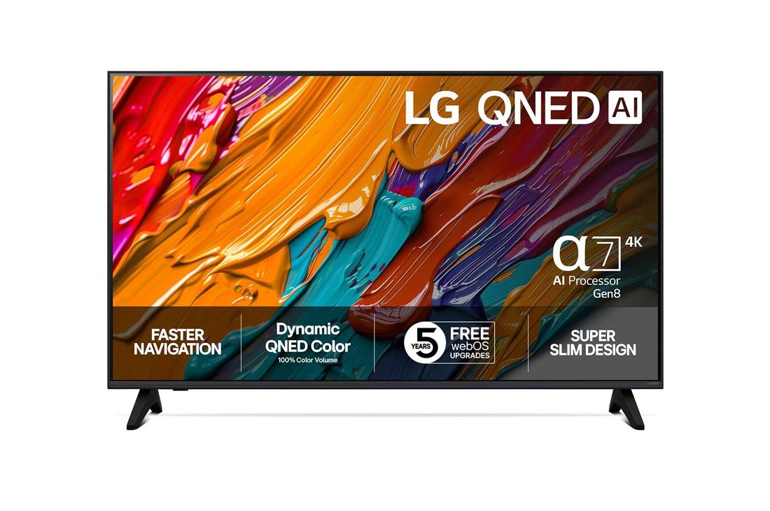 LG 43 tuuman LG QNED AI QNED7E 4K -älytelevisio 2025, 43 tuuman LG QNED AI QNED7E 4K -älytelevisio 2025, 43QNED7EA6B