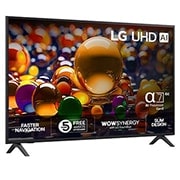 LG 50'' UHD AI UA74 4K Smart TV 2025, Right View, 50UA74006LB, thumbnail 2