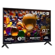 LG 43'' UHD AI UA74 4K Smart TV 2025, Right View, 43UA74006LB, thumbnail 2
