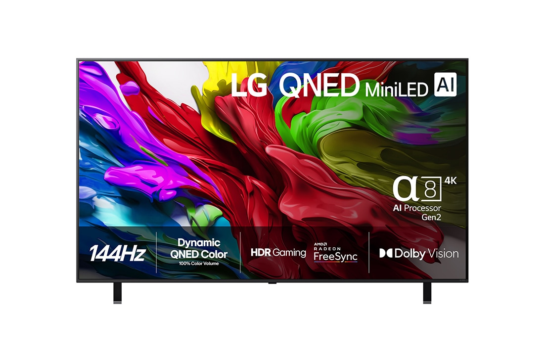 LG 86 tuuman LG QNED AI QNED85 4K -älytelevisio 2025, 50 tuuman LG QNED evo AI QNED85 MiniLED 4K -älytelevisio 2025, 86QNED85A6C